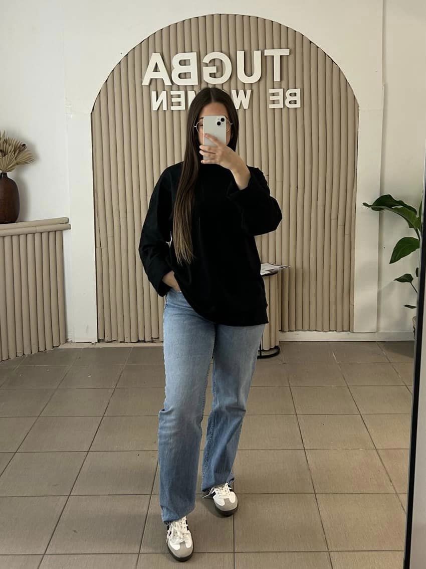 Sweat oversize noir