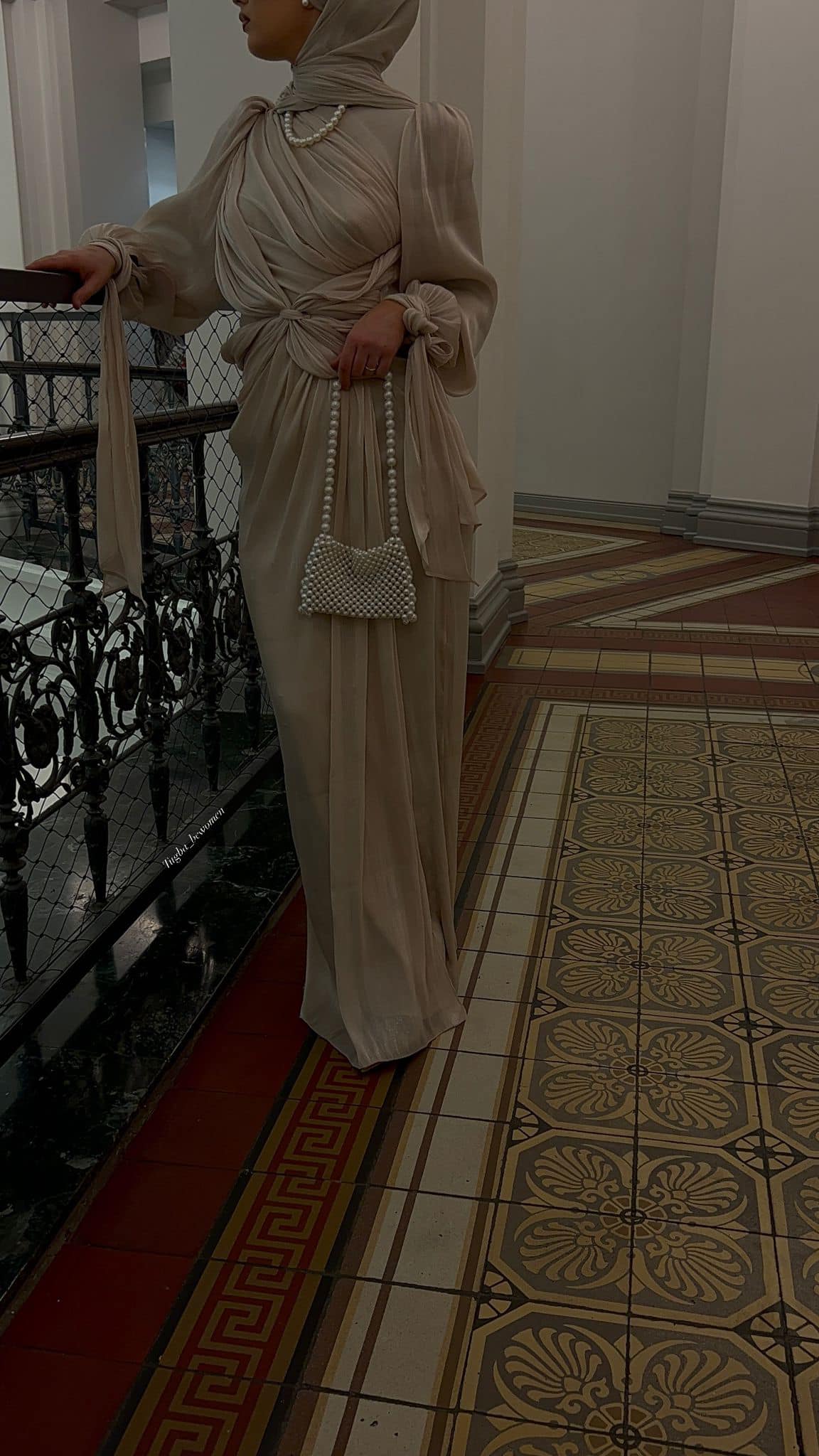 Robe de soirée croisée