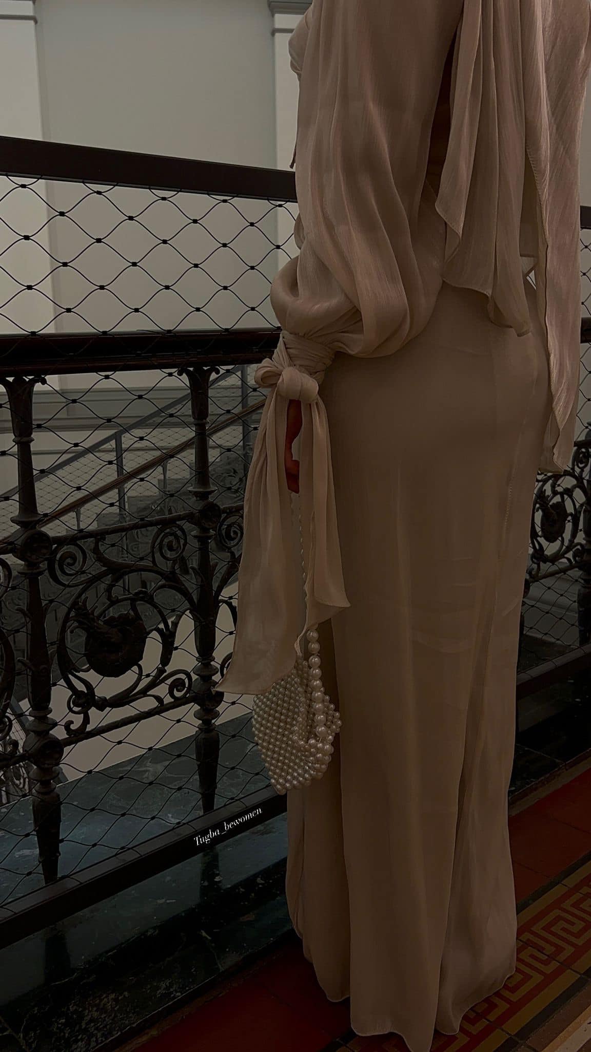 Robe de soirée croisée