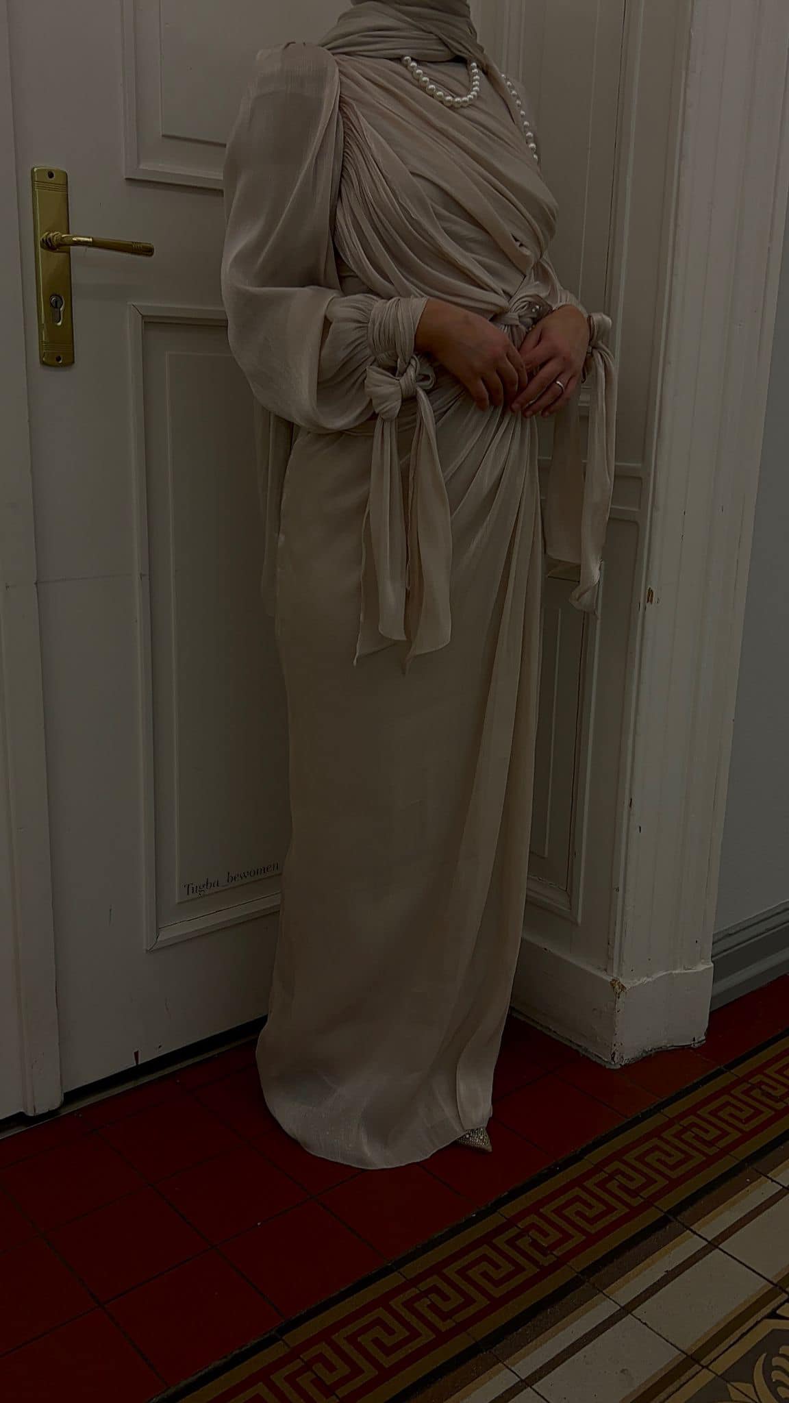 Robe de soirée croisée