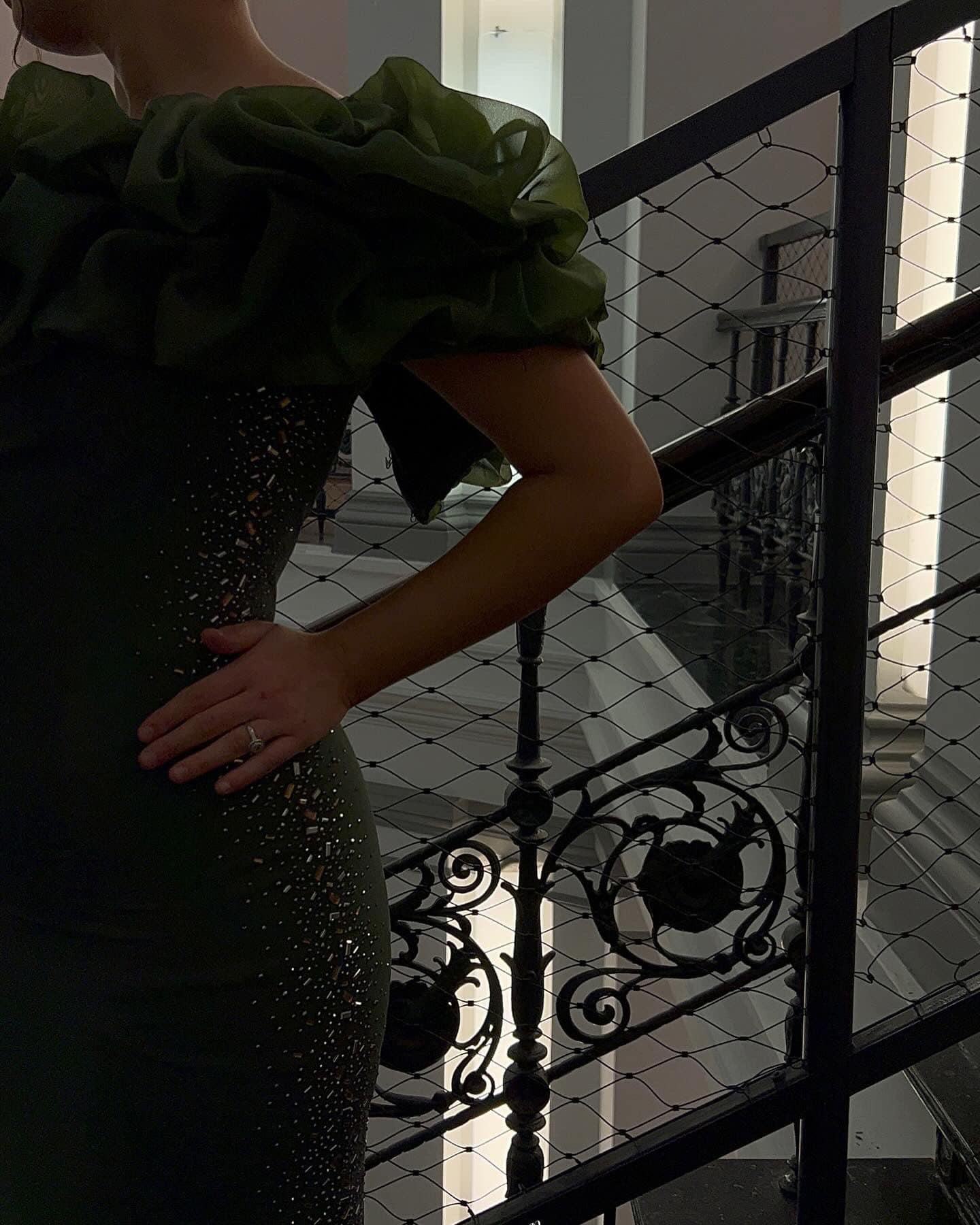 Robe de soirée col bateau
