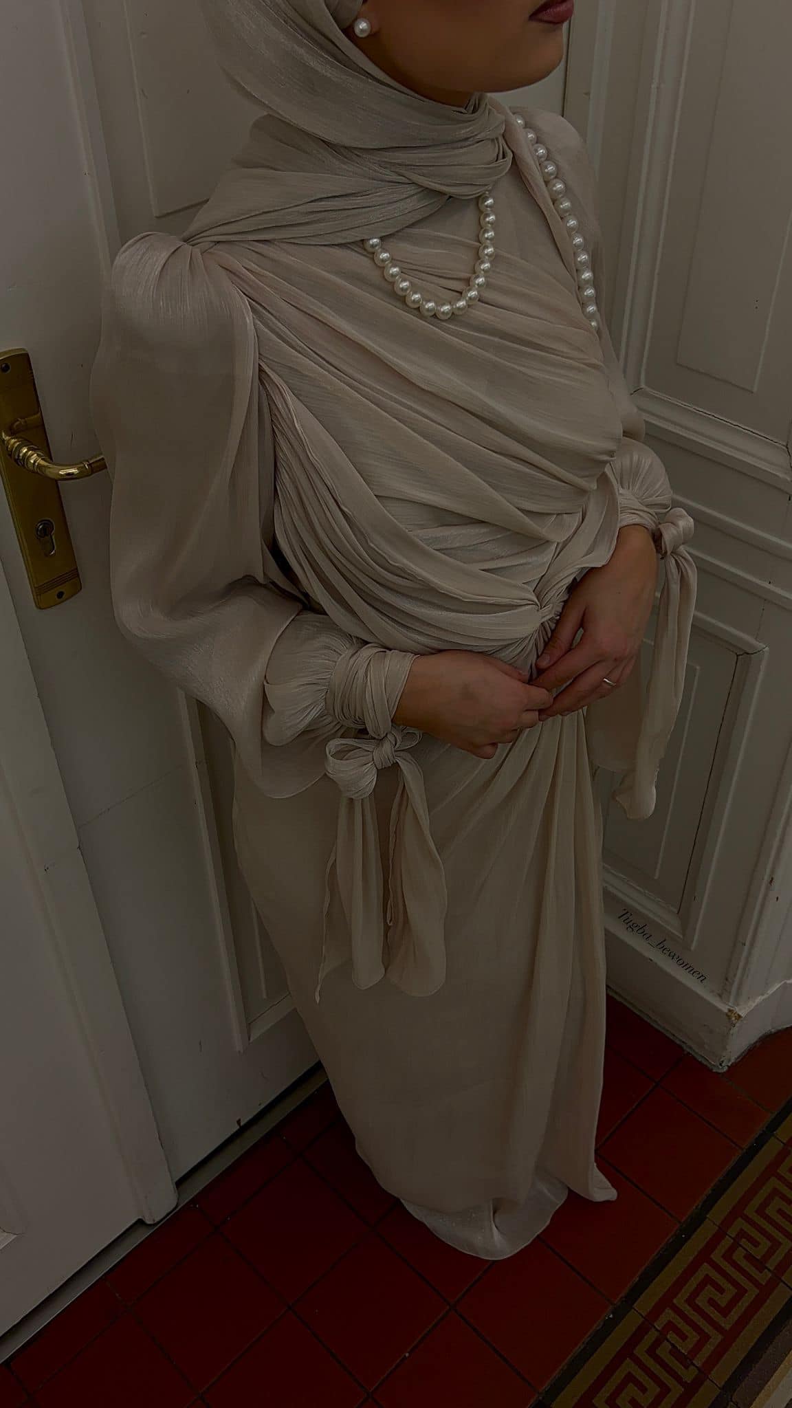 Robe de soirée croisée