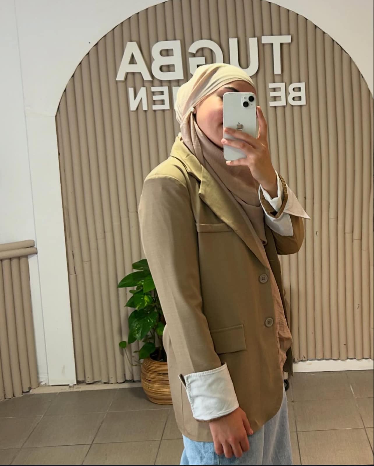Blazer avec manche retroussé