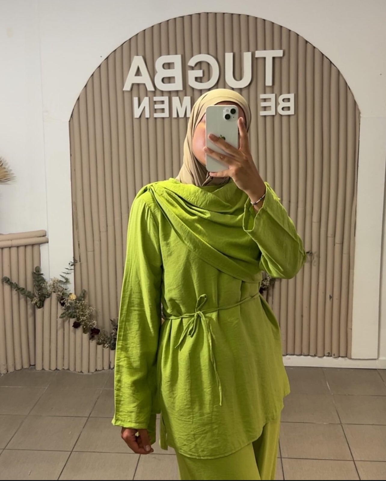 Ensemble vert pomme