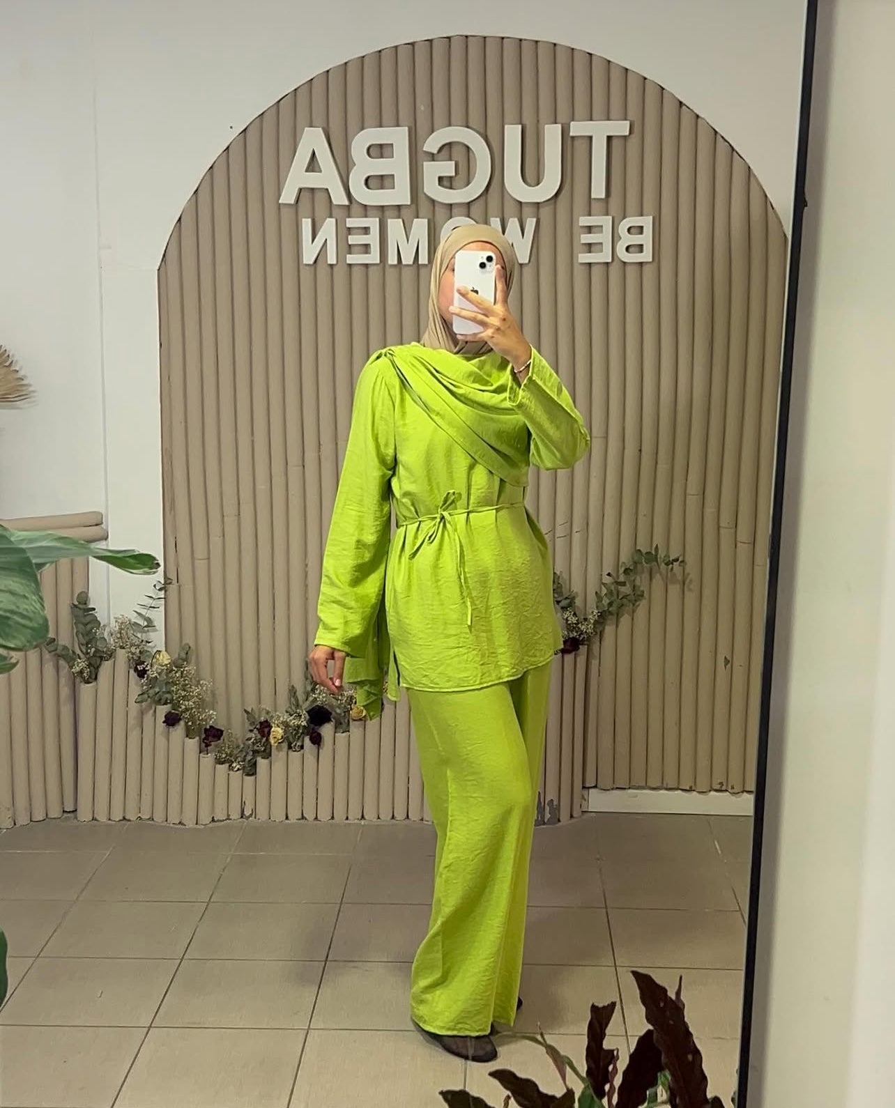 Ensemble vert pomme