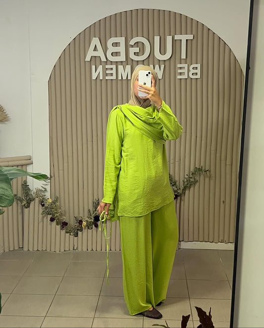 Ensemble vert pomme